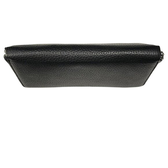 Versace Zip Around Black Leather Wallet Like New - Picture 3 of 12